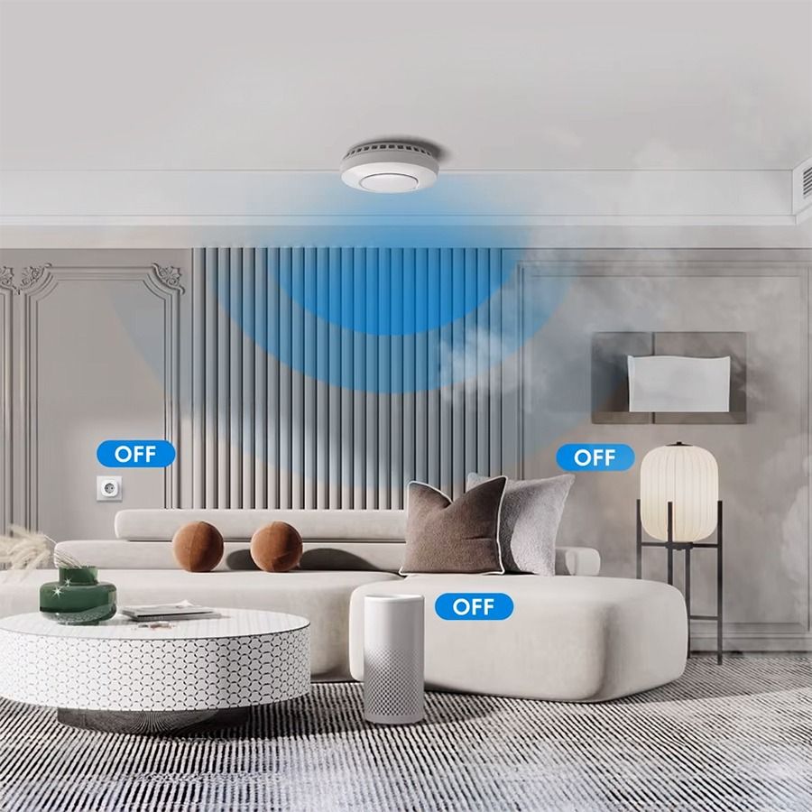 Inteligentny czujnik dymu WiFi Meross GS559A HomeKit Inteligentny czujnik dymu WiFi Meross GS559A HomeKit