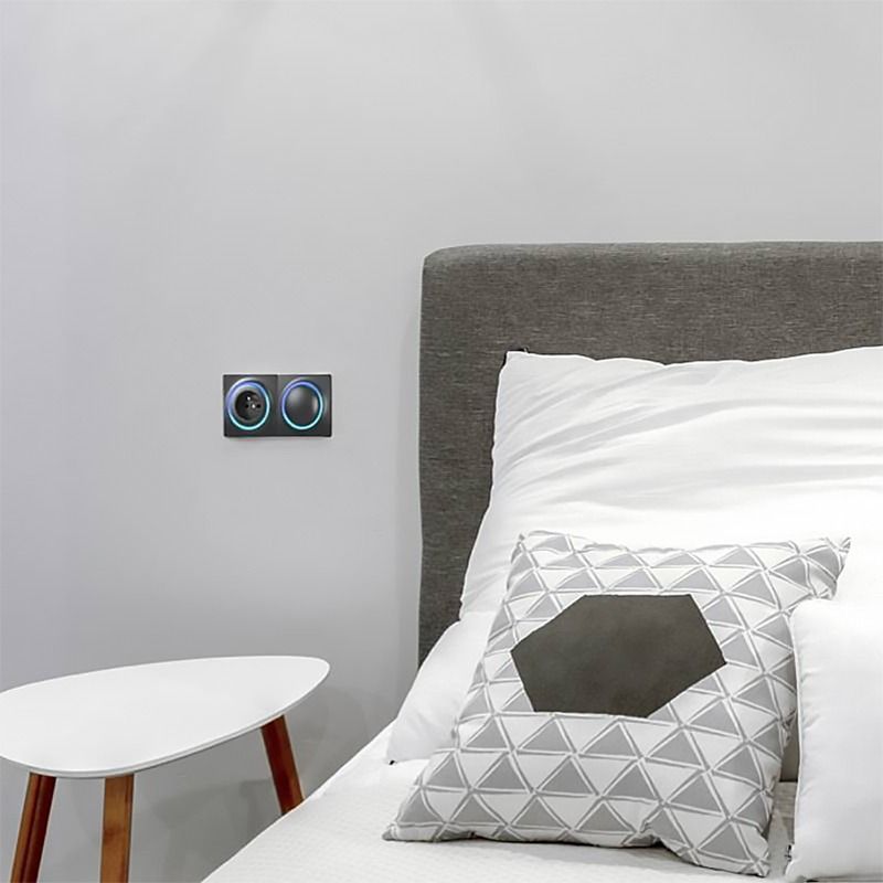 Inteligentne gniazdko FIBARO Walli Outlet Single - EU, antracytowe, 10 sztuk (FGWOE-011-8)