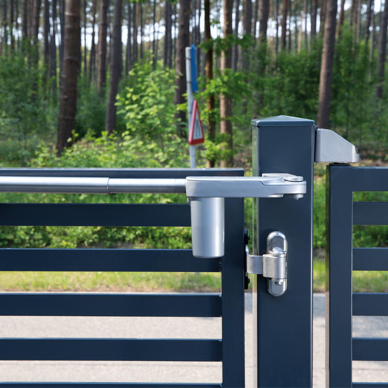 Zawias do bram i furtek Locinox regulowany w 3-kierunkach, szybki montaż QuickFix – 2 sztuki