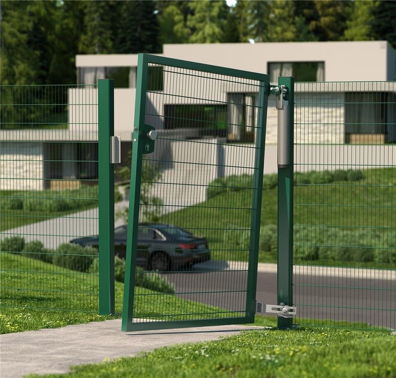 Zestaw zawiasów do furtki 180°, do montażu na pochyłych płaszczyznach