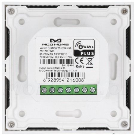 Termostat do sterownia ogrzewaniem elektrycznym MCOHome MH7H-EH Z-Wave biały