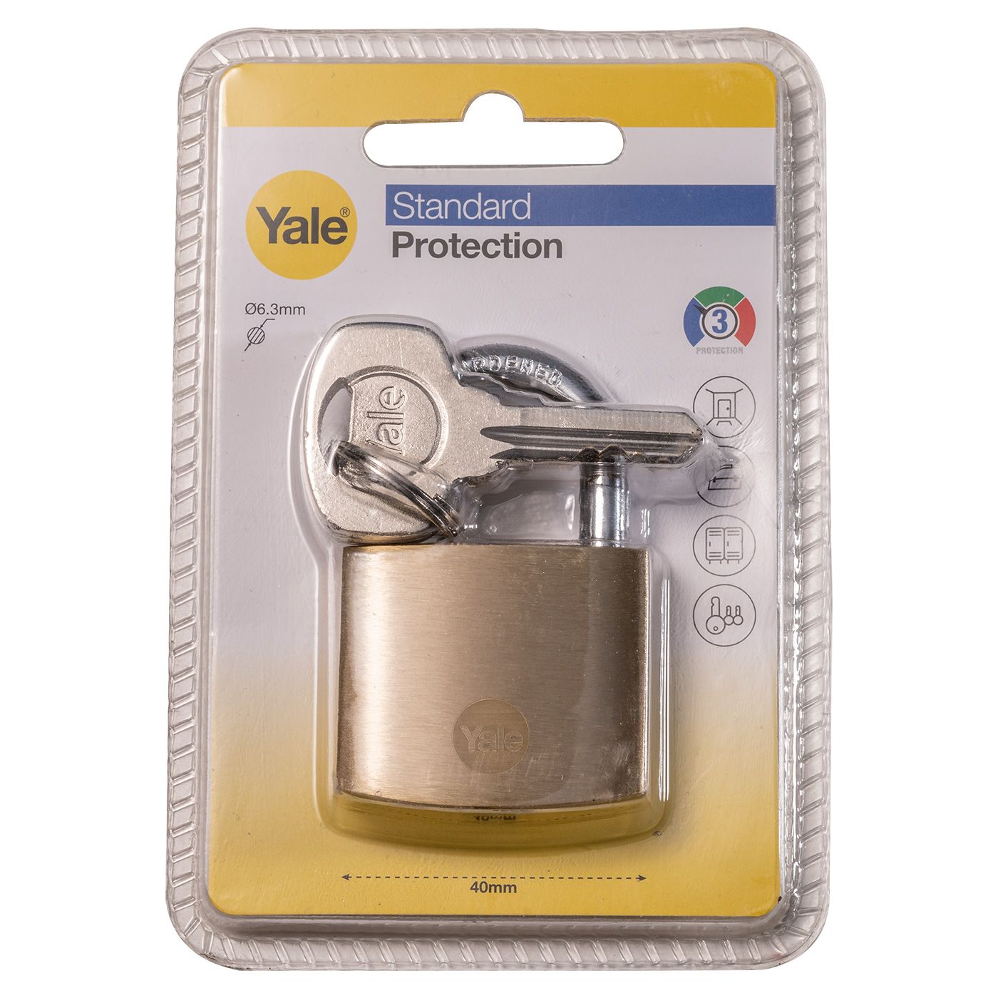 Kłódka Y110B Mosiężna 40 mm YALE
