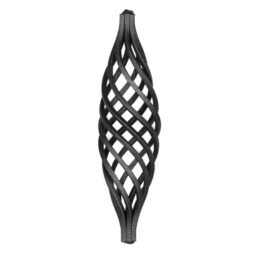 Koszyk kuty z 8 prętów 12x12 mm H190 x L50 mm