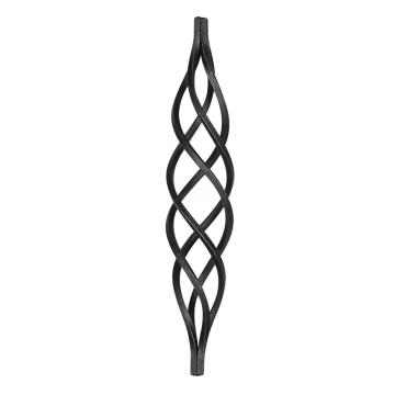 Koszyk kuty z 4 prętów 12x12 mm / H330 x L63 mm