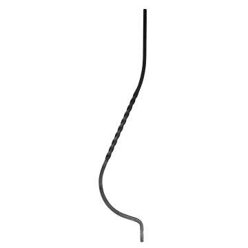 Tralka stalowa balkonowa skręcona 14x14 mm H950 x L200 mm