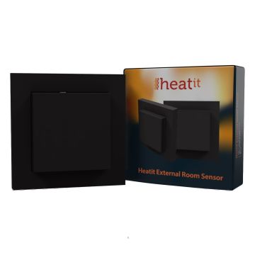 Zewnętrzny dodatkowy czujnik temperatury Heatit External Room Sensor (Black Matt) czarny