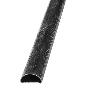 Pochwyt stalowy fakturowany kora 48 x 20 mm, L3000 x 1,5 mm