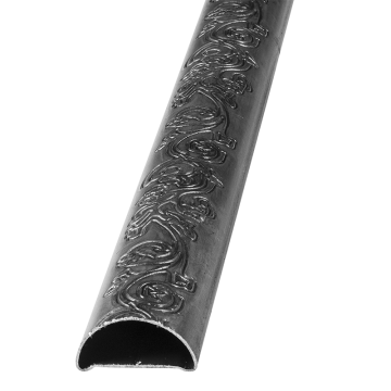 Pochwyt stalowy fakturowany kwiaty 60x32 mm L3000 x 1,5 mm