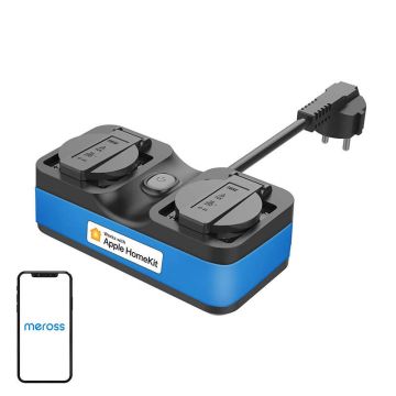 Inteligentna listwa zasilająca WiFi Meross MSS620HK zewnętrzna, IP44 (HomeKit) Inteligentna listwa zasilająca WiFi Meross MSS620HK zewnętrzna, IP44 (HomeKit)