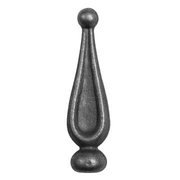 Grot stalowy kuty fi 33 mm H150 x L40 mm