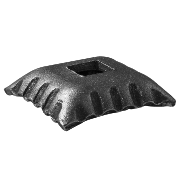 Maskownica stalowa kuta otworowana 12,5x12,5 mm H12 x L50 x 3 mm