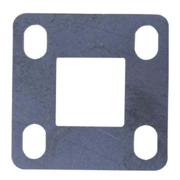 Płytka montażowa do słupka ze stali czarnej 50x50 mm – otwór 20 mm