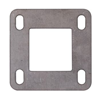 Płytka montażowa do słupka ze stali czarnej 80x80 mm – otwór 40 mm