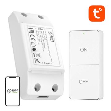 Inteligentny przełącznik WiFi Gosund SW20, Tuya - 10A, w zestawie z pilotem