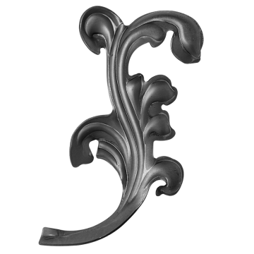 Liść z blachy lewy H200 mm x L95 mm x 2 mm