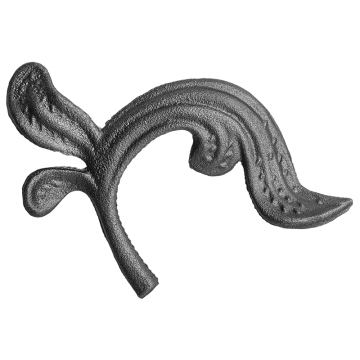 Liść kuty ze staliwa prawy H175 x L115 x 4 mm