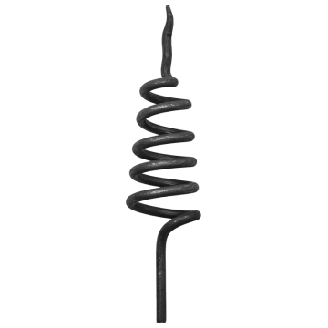 Spirala winogronowa kuta ze staliwa H160 x L43 x fi5 mm