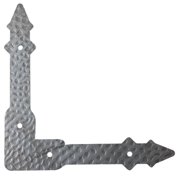Stalowe wzmocnienie narożnika bramy lub drzwi H150 x L150 x 3 mm