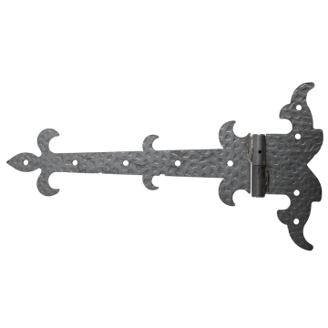 Zawias pasowy ozdobny prawy H178 x L342 x 3 mm