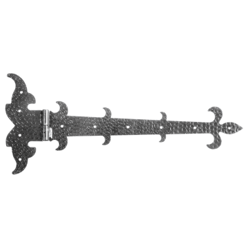 Zawias pasowy ozdobny lewy H225 x L525 x 3 mm
