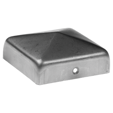 Daszek stalowy kopertowy na słupek 35x35x1 mm, wysoki rant, ocynkowany