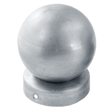 Daszek stalowy na słupek Fi 48mm kula 60mm, ocynkowany