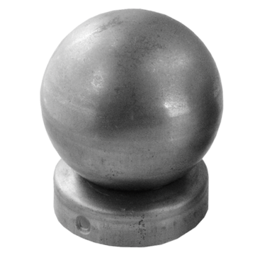 Daszek stalowy na słupek fi 80 mm kula fi 80 mm