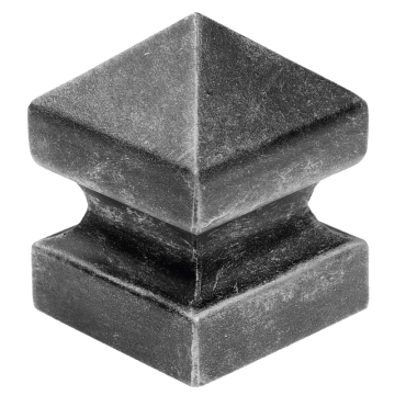Daszek stalowy na słupek 80 x 80 x H114 mm