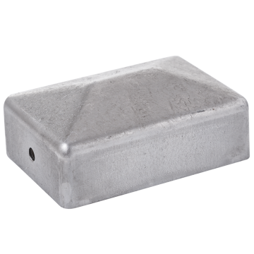 Daszek stalowy kopertowy na słupek 60x40x1 mm, ocynkowany