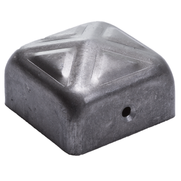 Daszek stalowy kopertowy na słupek 80x80x1 mm