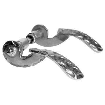 Klamka do drzwi ocynkowana A145xB85 mm - komplet