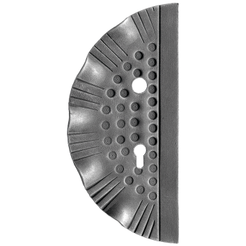 Szyld kuty do klamki i zamka lewy H272xL125x2,5 mm