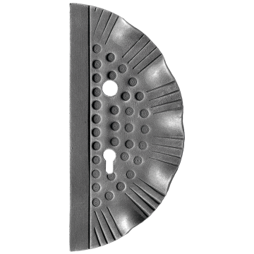 Szyld kuty do klamki i zamka 72/50 prawy H272xL125x2,5 mm