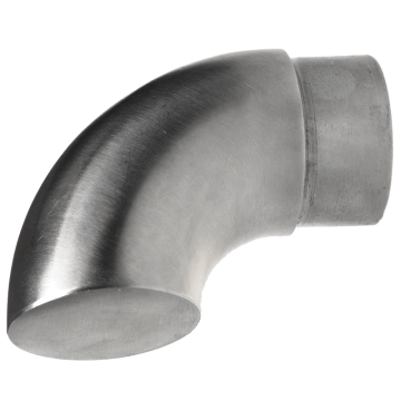 Zakończenie poręczy fi42,4 mm, kolano, stal nierdzewna, satyna