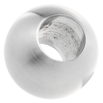 Kula ze stali nierdzewnej do wklejenia fi25 mm otwór 12 mm, satyna