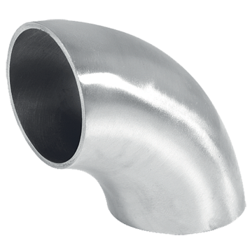 Łącznik balustrady do wspawania, kolano H57 x fi48 x 2 mm, satyna