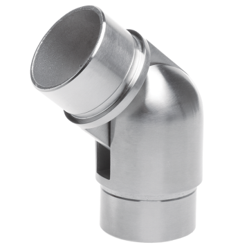 Łącznik balustrady fi 42,4 mm, przegubowy, do wklejenia, stal nierdzewna, satyna