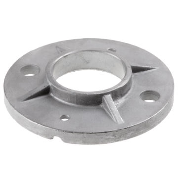 Podstawa słupa balustrady 48,3 mm do wspawania, wzmocniona, fi 100 mm, 2x11 mm, stal nierdzewna, satyna
