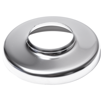 Maskownica ze stali nierdzewnej z kołnierzem fi95 mm do słupa fi42,4 mm, połysk