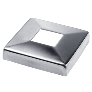 Maskownica ze stali nierdzewnej 108x108 mm do słupka 40x40 mm połysk