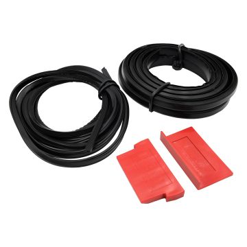 Zestaw montażowy do 2,5 m profili aluminiowych typu U/L – grubość szyby 12-13,52 mm - Kozza