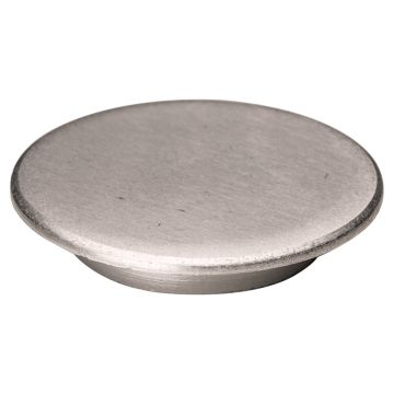 Zaślepka aluminiowa do otworów montażowych profilu balustrad typu U – KE 120, Kozza, satyna