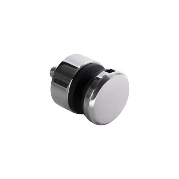 Uchwyt punktowy rotula do szkła - fi 30 mm, do powierzchni płaskiej, z połyskiem