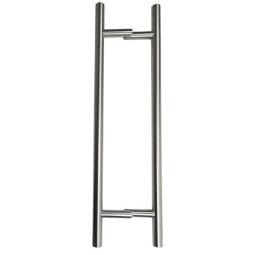 Pochwyt-antaba dwustronny okrągły 45°, 32x1400 mm (AISI 304, uniwersalny, satyna)