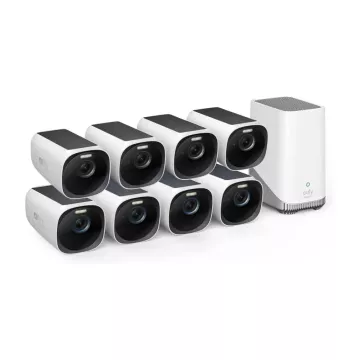 Bezprzewodowy system kamer Eufy S330 - 8 x kamera EufyCam 3 + stacja bazowa HomeBase